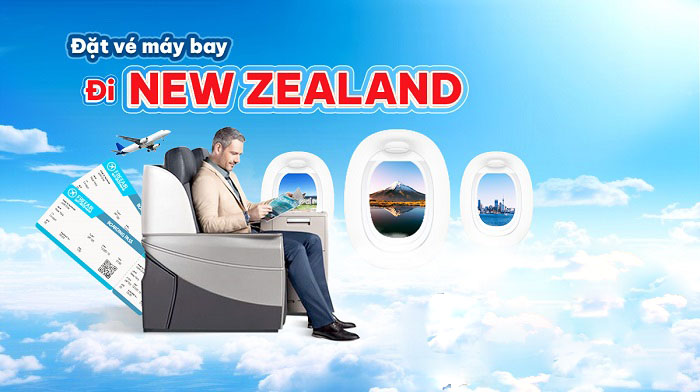 vé máy bay đi New Zealand