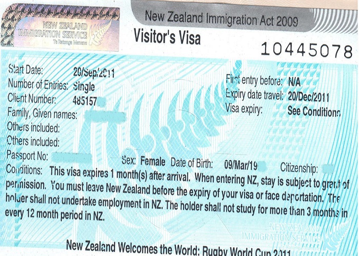 visa new zealand