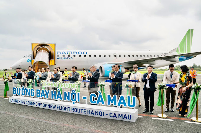 khai trương đường bay Hà Nội - Cà Mau